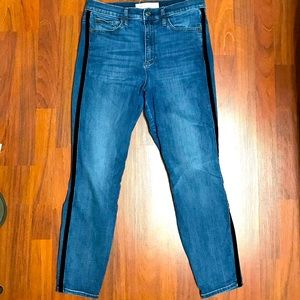 Gap 1969 31R True Skinny Super High Rise W/fringe